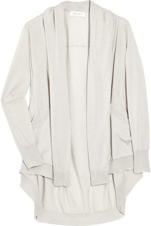 Inhabit Draped Fine-Knit Cotton Cardigan