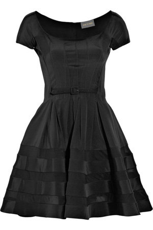 Zac Posen Full-Skirted Stretch-Silk Dress