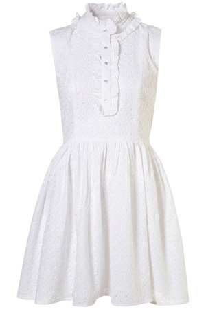 Parasol White Broderie Anglais Dress