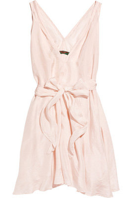 Katharine Hamnett Gina Washed Silk-Satin Dress