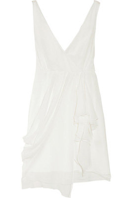 Alice + Olivia Silk Wrap-Effect Dress