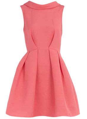 Dorothy Perkins Coral V-Back Dress