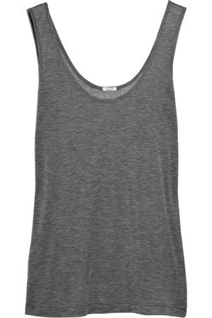 J-Crew Jersey and Silk-Blend Tank