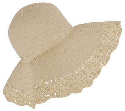 Forever21 Basketweave Floppy Hat