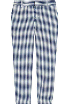 J.Crew Gingham Cropped Cotton Pants