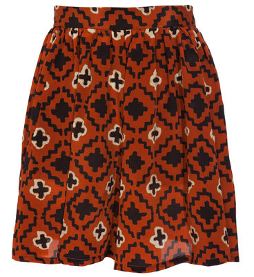 Opening Ceremony Tribal Printed Silk Culottes