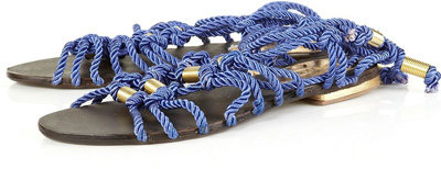 Topshop Fig Ind Rope Tie Leg Sandals