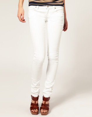 Mango White Skinny Jeans