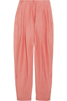 Emilio Pucci Cropped Linen-Blend Pants