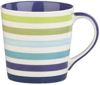 Crate and Barrel Stripes Mug