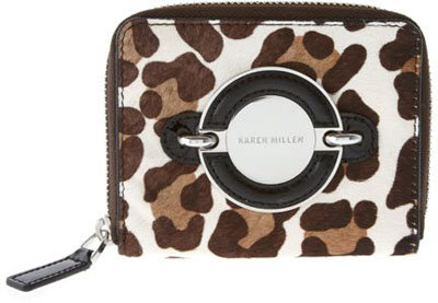 Karen Millen Leopard Print Pony Long Purse