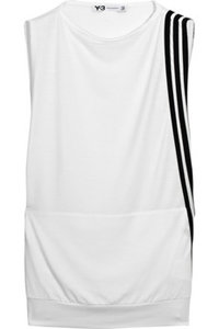 Y-3 Striped Jersey Tank