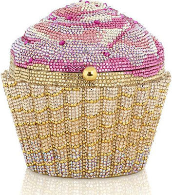 Judith Leiber Crystal Embellished Cupcake Clutch