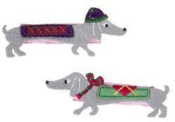 Dachshund Dog Barrette Two-Pack