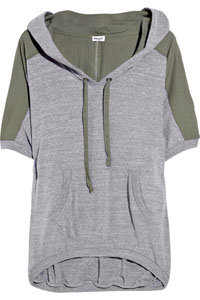 Splendid Cotton Panelled Hooded Sweatshirt