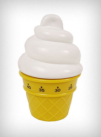 Vanilla Ice Cream Cone Kitchen Timer