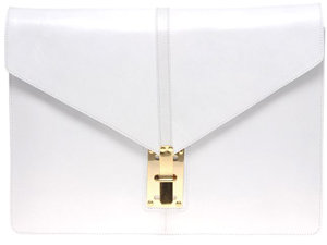 Asos Leather Portfolio Clutch