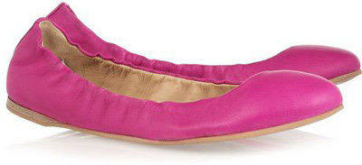 Jil Sander Leather Ballerina Flats