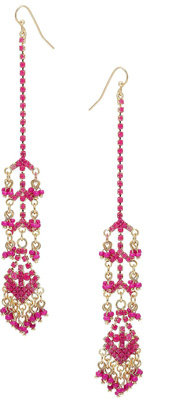 Topshop Fuchsia Drop Earrings