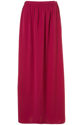 Topshop Gathered Split Side Maxi Skirt