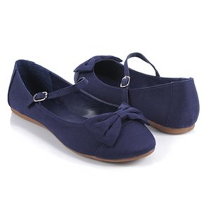 Canvas Mary Jane Flats