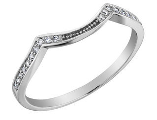 Diamond Wedding Band in 14K White Gold