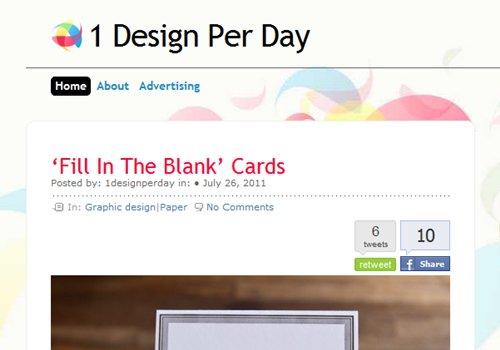 1 Design per Day