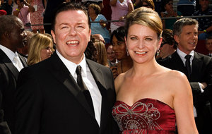 Ricky Gervais and Jane Fallon