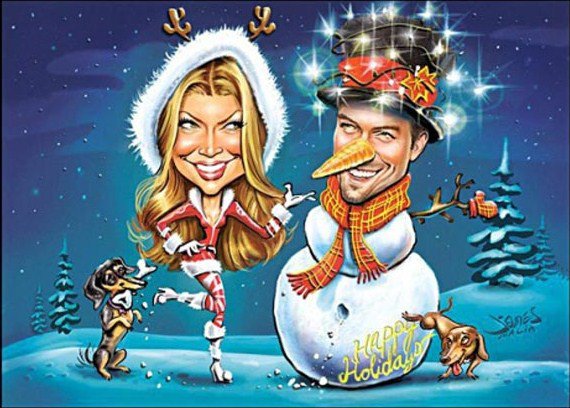 Josh Duhamel and Fergie