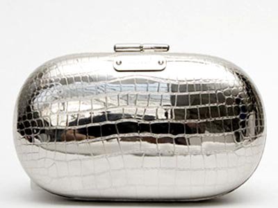 Alexander McQueen Stamped Crocodile Minaudière