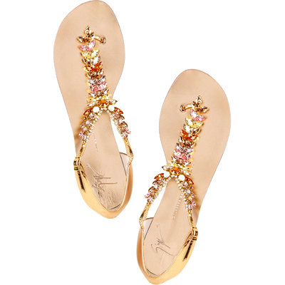 Giuseppe Zanotti Rock Flat Sandals