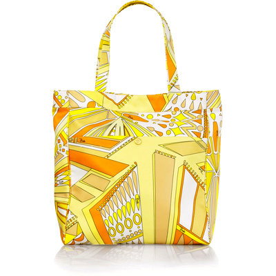 Emilio Pucci Sundial Canvas Beach Bag