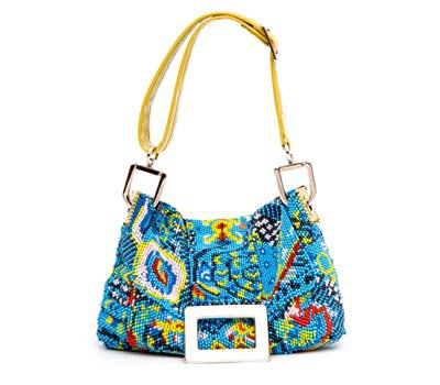 Roger Vivier Micro Psyche Mexico Beaded Bag