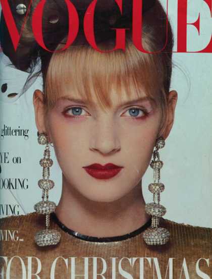 Uma Thurman - December, 1985