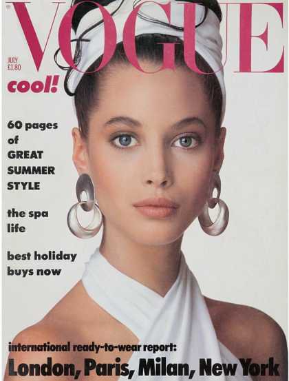 Christy Turlington - July, 1986