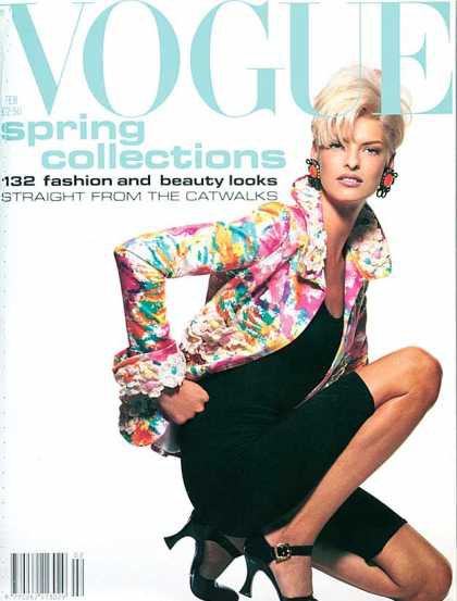 Linda Evangelista - February, 1991