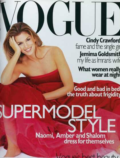 Cindy Crawford - December, 1995