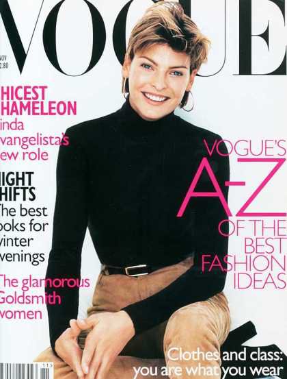 Linda Evangelista - November, 1996