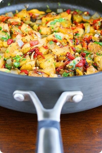 Potato Hash with Bell Peppers and Onions