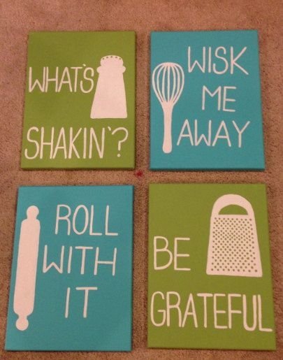 Kitchen Quote Canvases