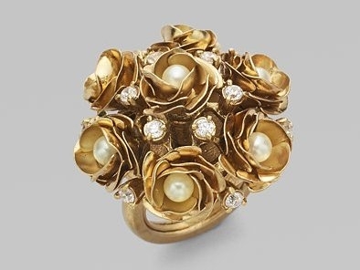 Juicy Couture Rose Cluster Ring