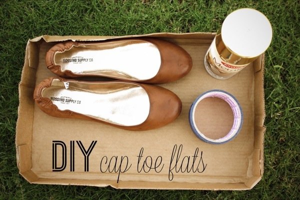 DIY Cap Toe Flats