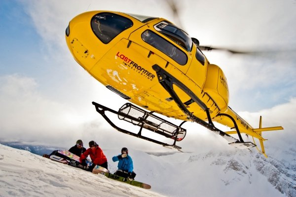 Heli-skiing