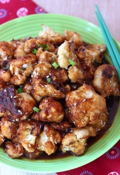 Sesame Glazed Cauliflower Wings