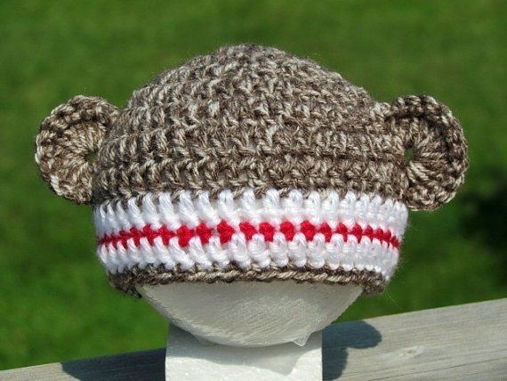 Sock Monkey Beanie