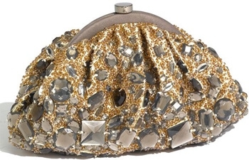 Santi Rhinestone Frame Clutch