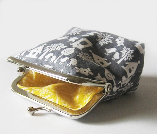 Bird House Silhouette Coin Purse