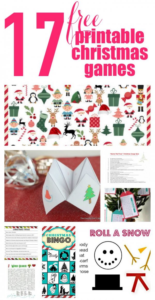 Printable Christmas Games