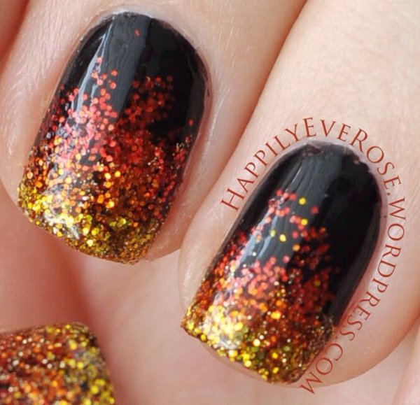 Catching Fire Glitter Gradient