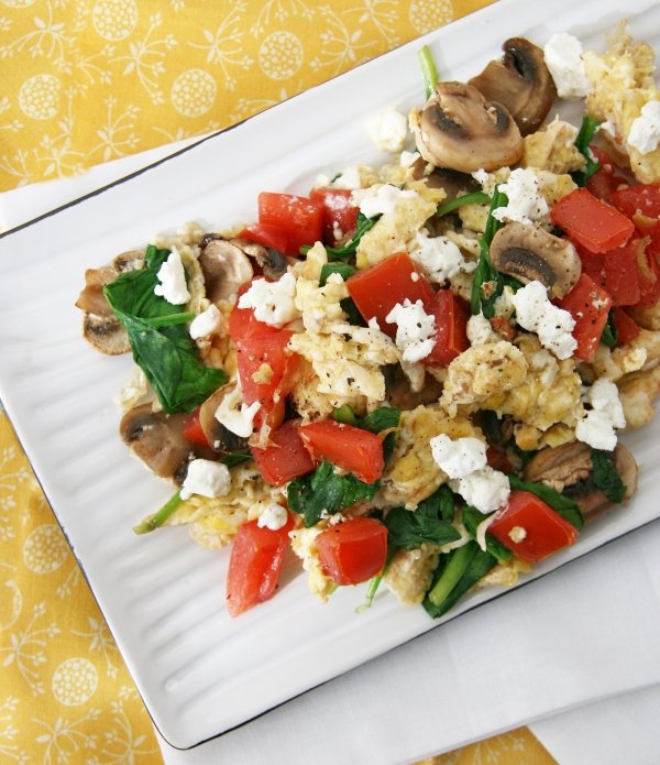 Egg White Veggie Scramble